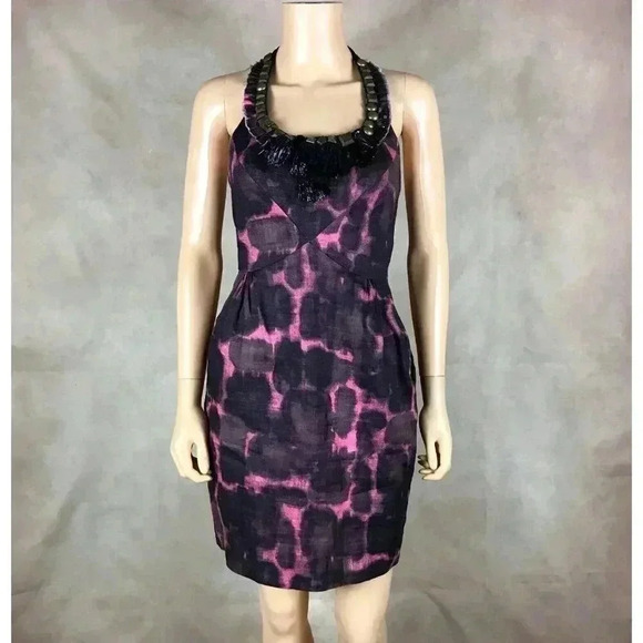 J.CREW Linen Blend Halter Dress Size 0 - Picture 1 of 11